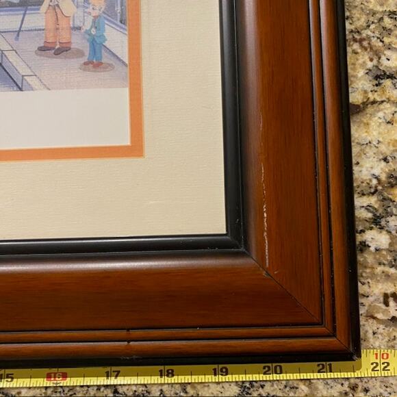 Bin Kashiwa Paris Champs - Elysees Print 1983 Naive Innocent Framed & Matted - Picture 11 of 16